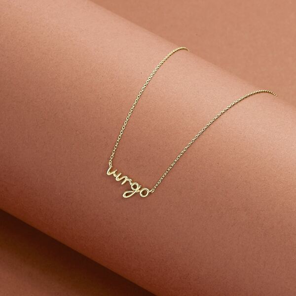 

Cursive Virgo Necklace