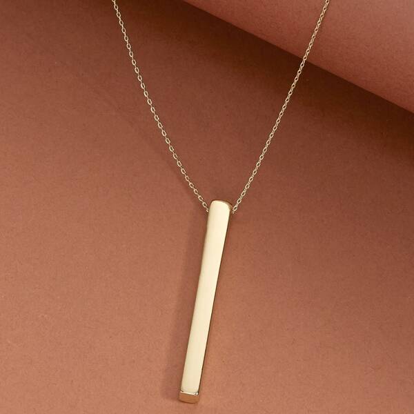 

Bar Pendant Long Necklace