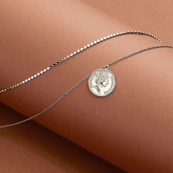 

Double Layer Coin Necklace