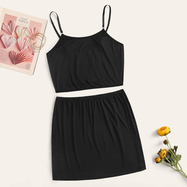 

Plus Cami Top With Skirt