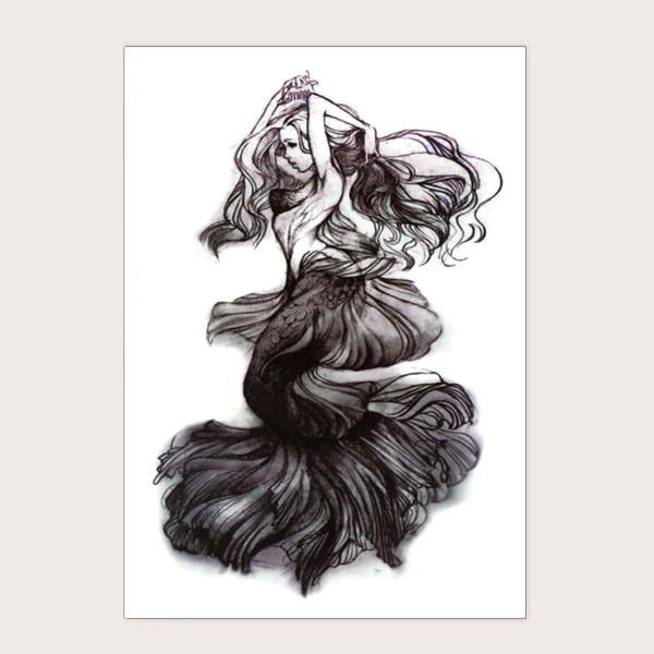 

Girl Pattern Tattoo Sticker 1sheet