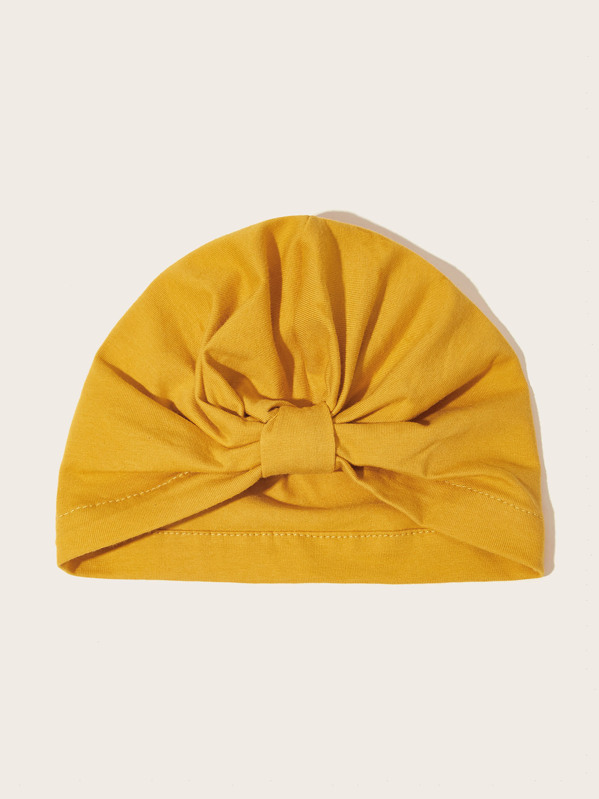 

Baby Plain Turban Hat, Yellow