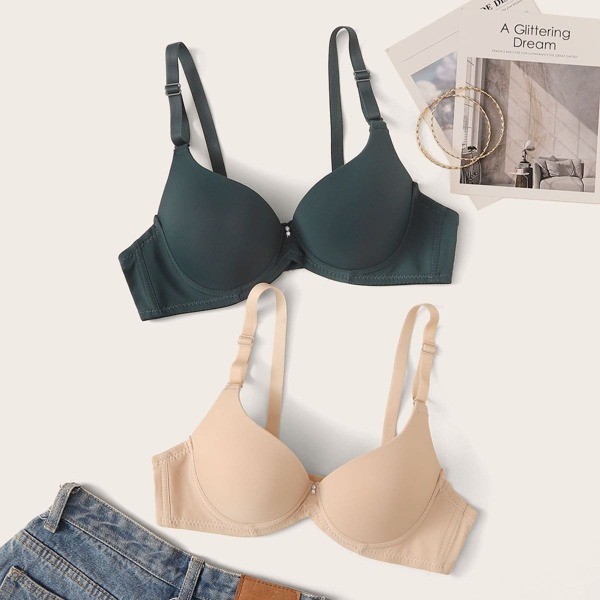 

Push Up Underwire Bra Set 2pack, Multicolor
