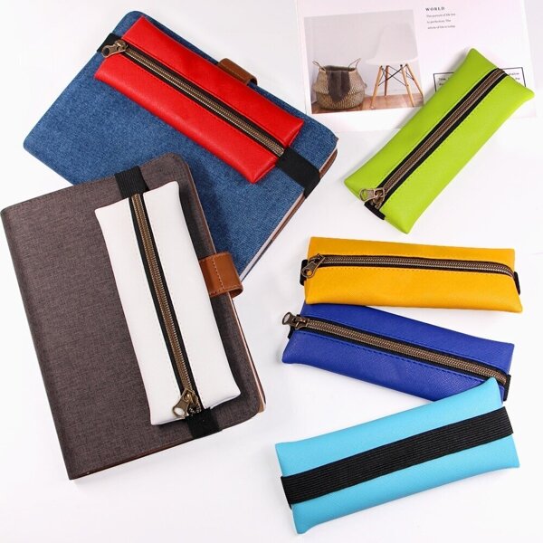 

Pencil Zipper Bag With Elastic Band 1pc