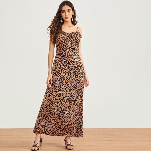

Leopard Print Maxi Cami Dress