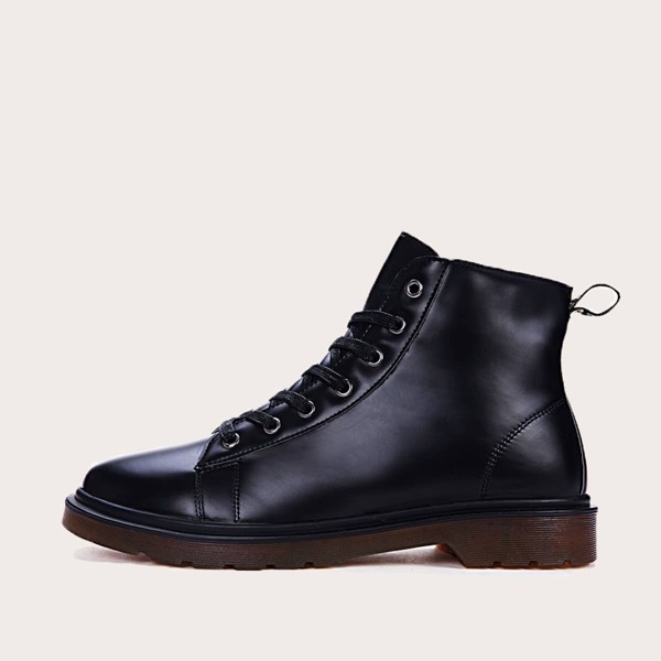 

Men Lace-up Front Lug Sole Ankle Boots
