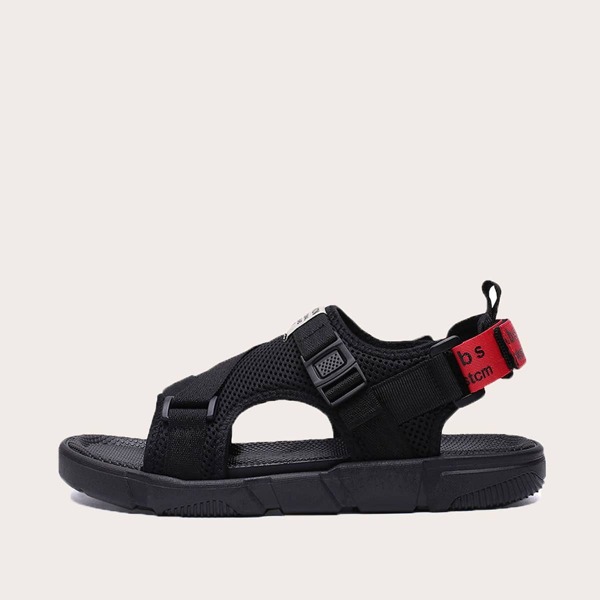 

Men Release Buckle Detail Mesh Sandals