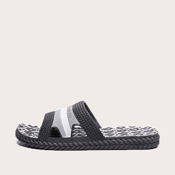 

Men Open Toe Cut Out Sliders