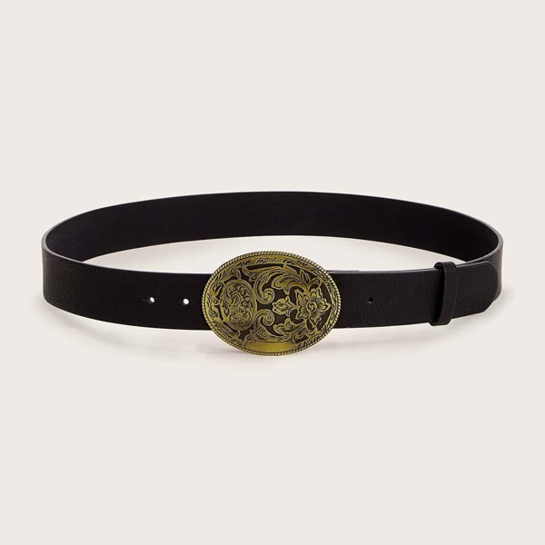 

Men Geometric Buckle Belt