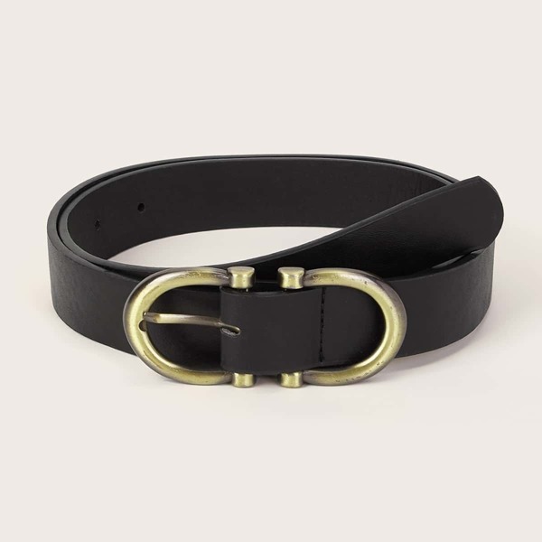 

Men Metal Buckle Belt, Black