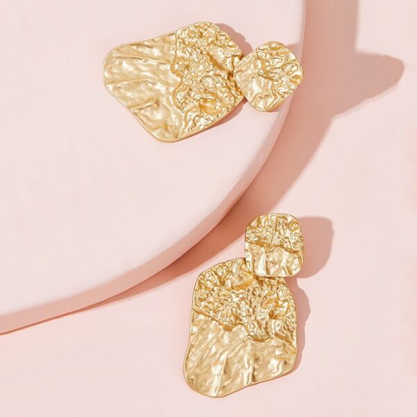 

Irregular Textured Earrings 1pair