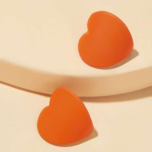 

Heart Design Stud Earrings 1pair