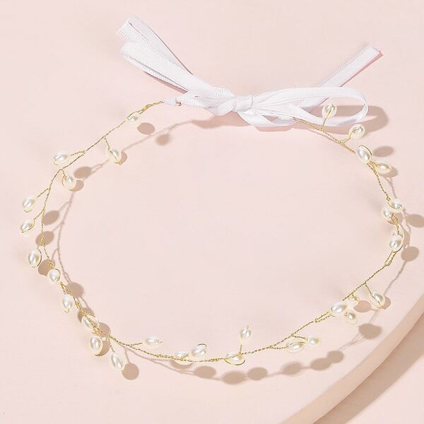

Faux Pearl Decor Headband