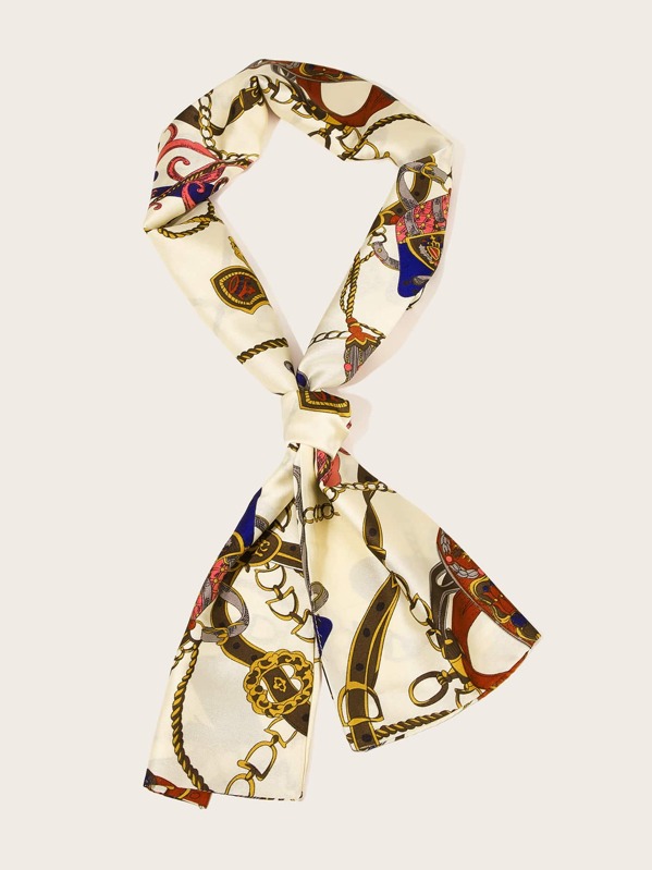 

Chain Pattern Scarf, Multicolor
