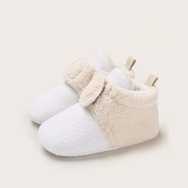 

Girls Two Tone Fluffy Ankle Boots