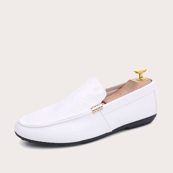 

Men Croc Embossed Slip On Loafers