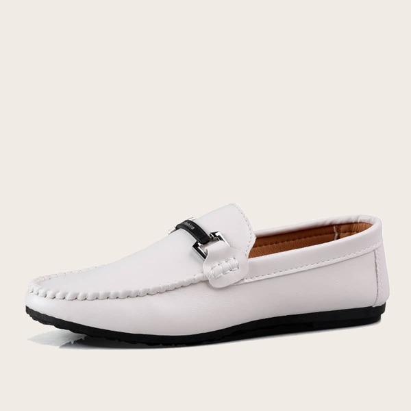 

Men Metal Detail Slip On Loafers