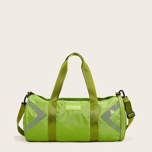 

Contrast Mesh Duffle Bag