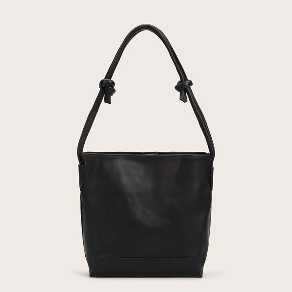 

Knot Strap PU Tote Bag