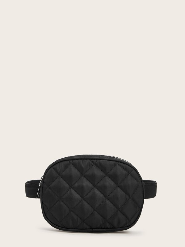 

Quilted Fanny Pack, Black