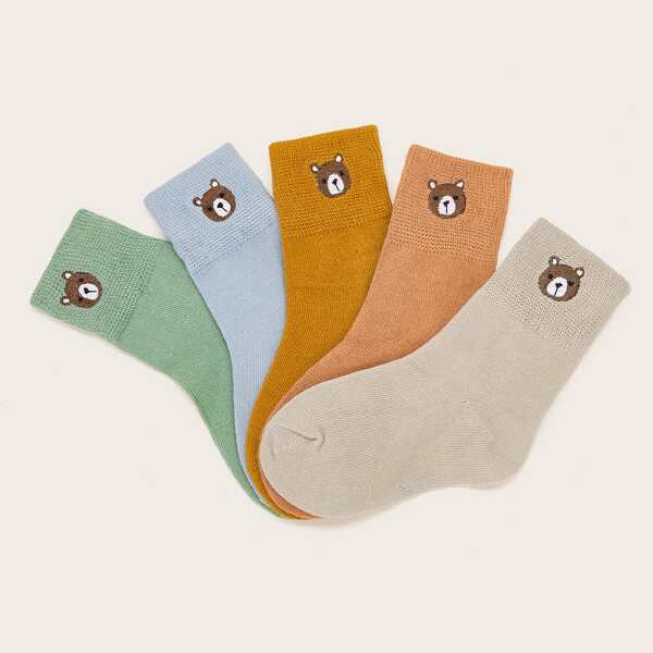 

Toddler Kids Bear Pattern Socks 5pairs