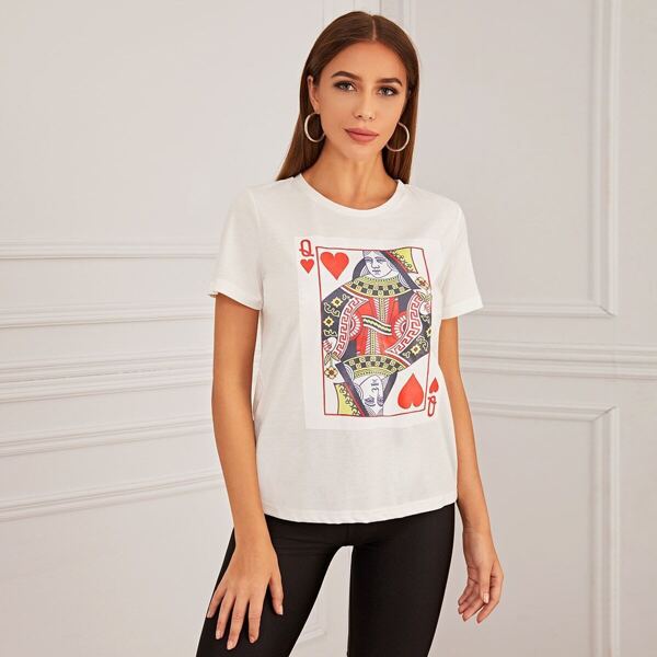 

Card Print Tee