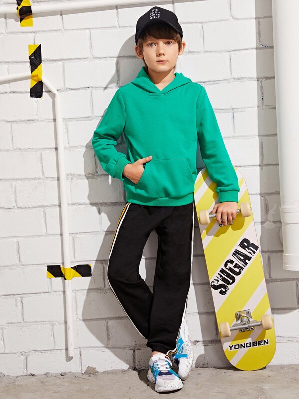 

Boys Pocket Front Hoodie, Green, Bogdan