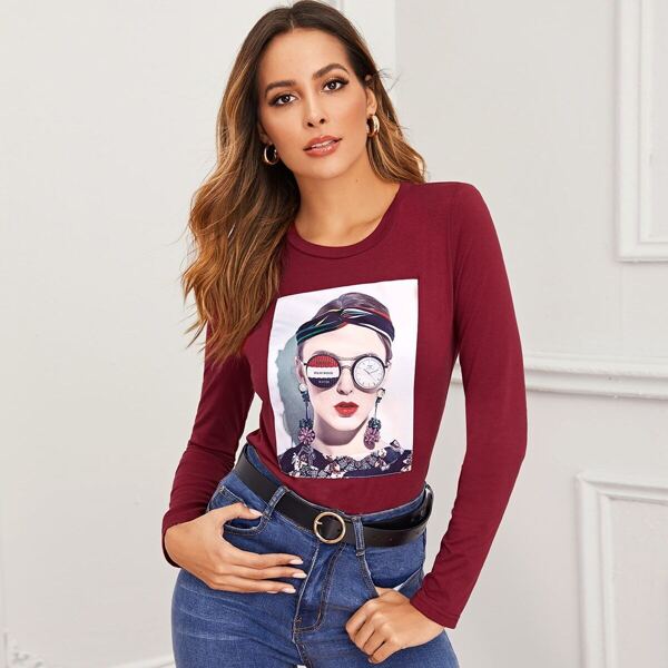 

Figure Patched Fitted Tee