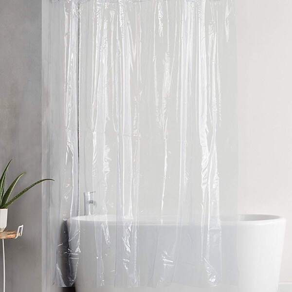 

Transparent Shower Curtain With 12hooks