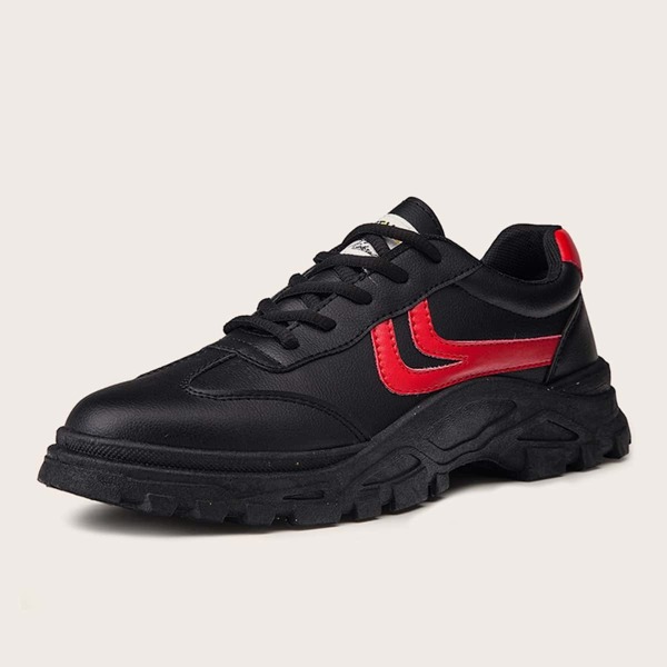 

Men Lace-up Front Chunky Sole Trainers
