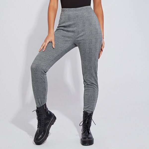 

Grey Check Leggings