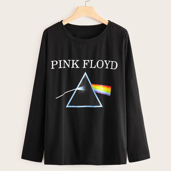 

Plus Graphic & Letter Print Tee