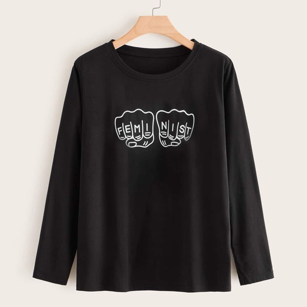 

Plus Fist & Letter Graphic Tee