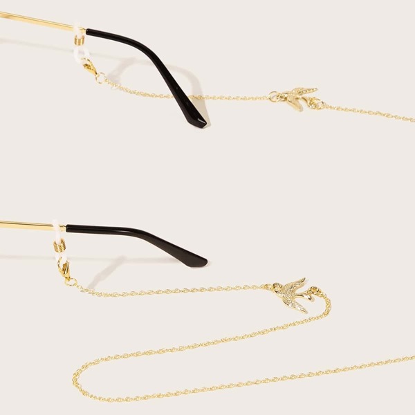 

Bird Decor Glass Chain, Gold