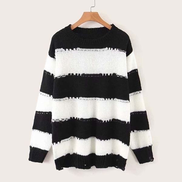 

Colorblock Drop Shoulder Sweater