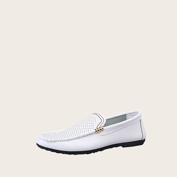 

Men Scoop Cut Perforated Loafers