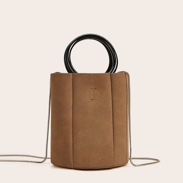 

Ring Handle Chain Bag With Inner Pouch