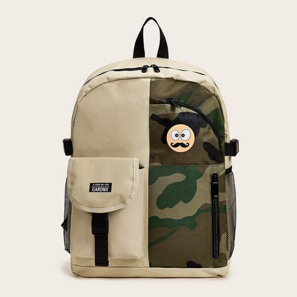 

Pocket Front Camouflage Pattern Backpack