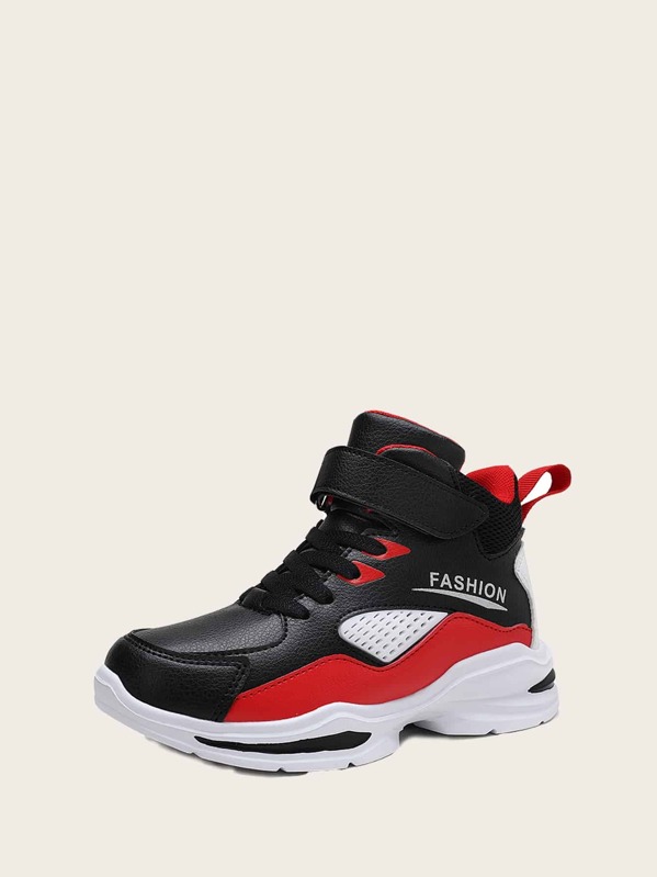

Boys Color Block High Top Trainers, Multicolor