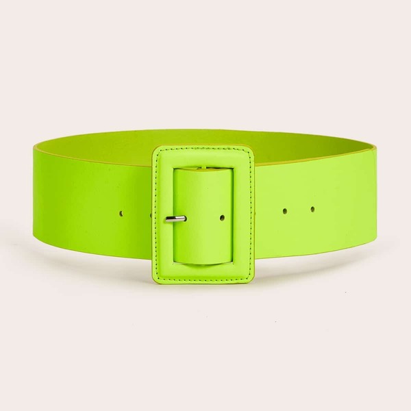 

Neon Green Buckle Belt, Green neon
