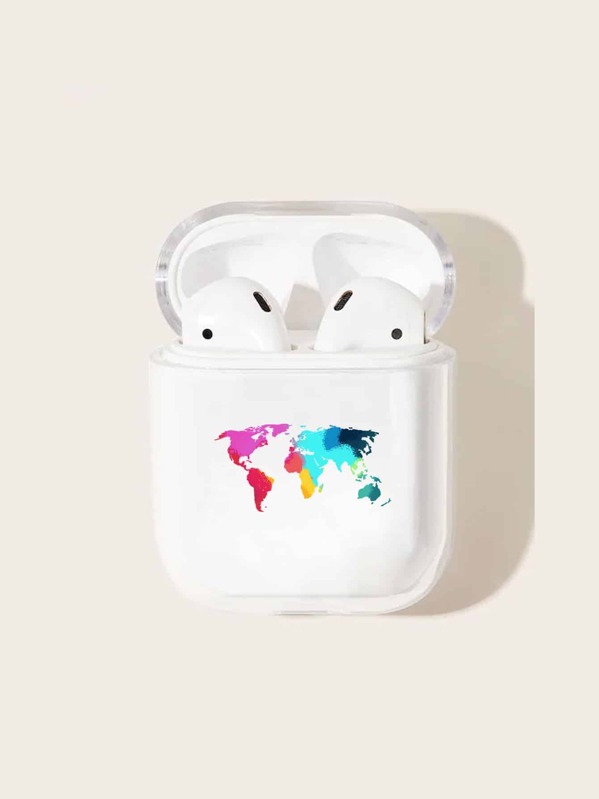 

Colorful Map Pattern Airpods Box Protector