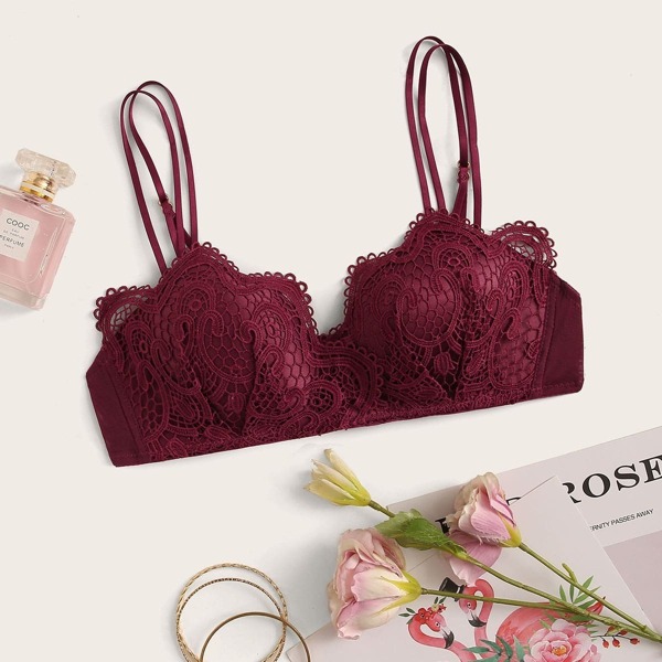 

Cut-out Crochet Bra