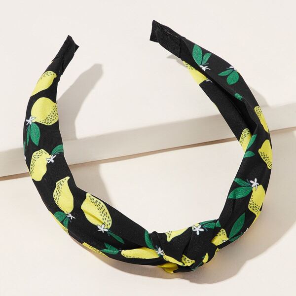 

Lemon Pattern Headband, Multicolor