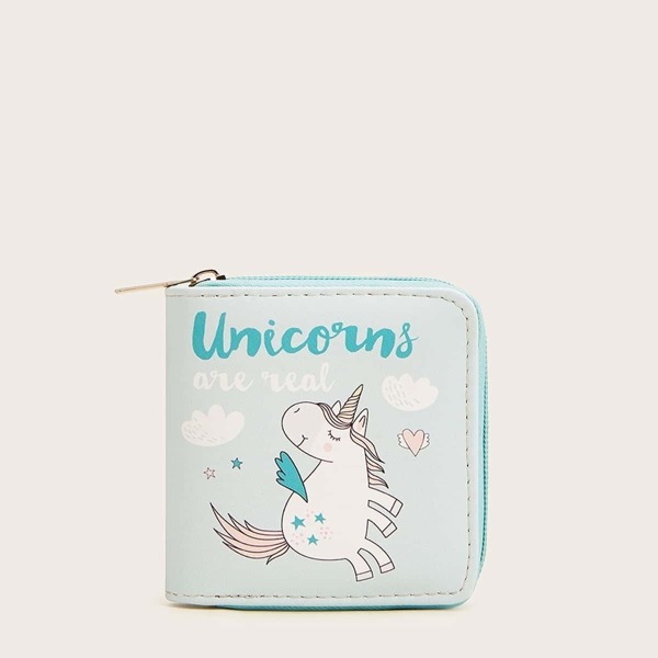 

Letter & Unicorn Pattern Purse
