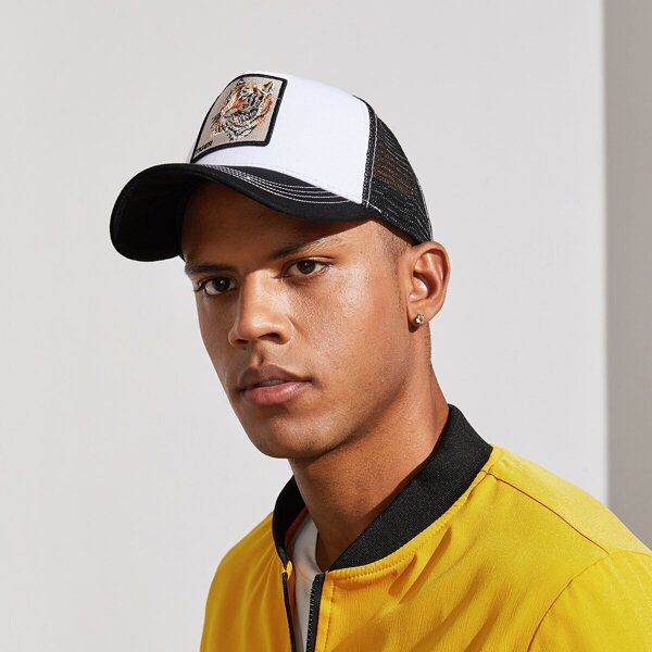 

Men Tiger Embroidery Baseball Cap
