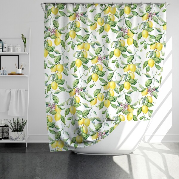 

Lemon Print Shower Curtain
