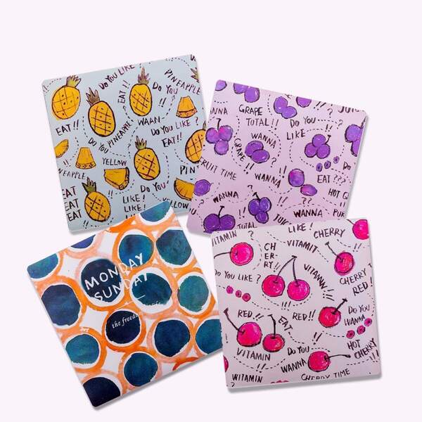 

Fruit & Letter Print Mouse Pad 1pc