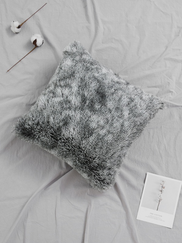 

Gradient Plush Cushion Cover, Grey