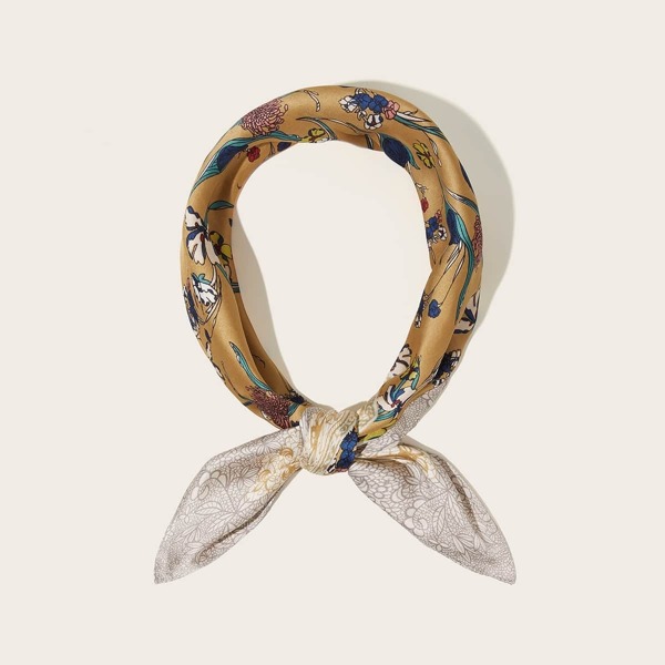 

Floral Pattern Bandana, Yellow