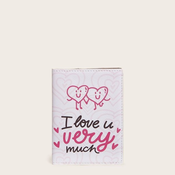 

Slogan Print Fold Over Purse
